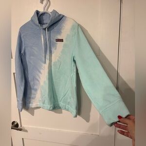 Vineyard Vines Tie Dye Funnel Neck “The Shep Shirt” sweatshirt Size M Women’s